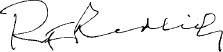 Signature of The Honourable Robert Redlich