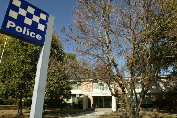 Benalla police station, as viewed from the street level